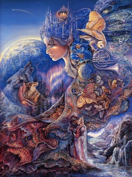  blue Oil Painting - JW goddesses once in a blue moon Fantasy